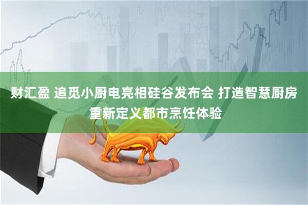 财汇盈 追觅小厨电亮相硅谷发布会 打造智慧厨房 重新定义都市烹饪体验